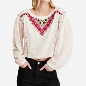 🌸New🌸 Free People Long Sleeve Crop Top Size XS